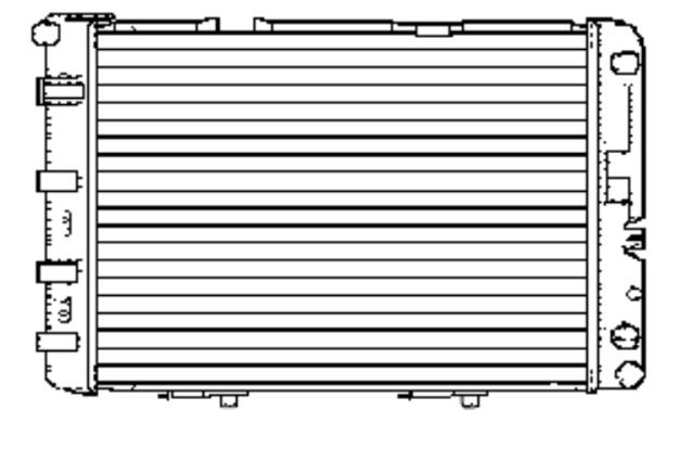 Mercedes Radiator 1245002302 - Behr Premium 376711101